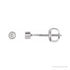 Sapphire Row Natural Diamond Micro Bezel Studs - Platinum, 1.75 mm
