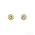 Sapphire Row Natural Diamond Micro Bezel Studs - 14K Yellow Gold (view 2)
