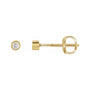 Sapphire Row Natural Diamond Micro Bezel Studs - 14K Yellow Gold, 1.75 mm