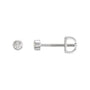 Sapphire Row Natural Diamond Micro Bezel Studs - Platinum