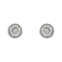 Sapphire Row Lab-Grown Diamond Micro Bezel Studs - 14K White Gold (view 2)
