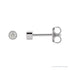 Sapphire Row Lab-Grown Diamond Micro Bezel Studs - 14K White Gold, 2.25 mm