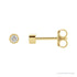 Sapphire Row Lab-Grown Diamond Micro Bezel Studs - 14K Yellow Gold, 2.25 mm