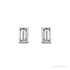 Sapphire Row Natural Diamond Baguette Studs - 14K White Gold (view 2)