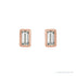 Sapphire Row Natural Diamond Baguette Studs - 14K Rose Gold, .07 CTW (view 2)