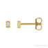 Sapphire Row Natural Diamond Baguette Studs - 14K Yellow Gold, .07 CTW