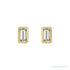 Sapphire Row Natural Diamond Baguette Studs - 14K Yellow Gold, .07 CTW (view 2)