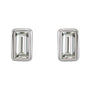 Sapphire Row Natural Diamond Baguette Studs - 14K White Gold, .07 CTW (view 2)