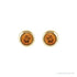 Sapphire Row Children's Natural Birthstone Screwback Studs - Citrine, 14K Yellow Gold (view 2)