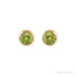 Sapphire Row Children's Natural Birthstone Screwback Studs - Peridot, 14K Yellow Gold (view 2)
