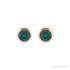 Sapphire Row Children's Natural Birthstone Screwback Studs - Alexandrite, 14K Rose Gold (view 2)