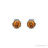 Sapphire Row Children's Natural Birthstone Screwback Studs - Citrine, 14K White Gold (view 2)