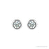 Sapphire Row Children's Natural Birthstone Screwback Studs - Diamond, 14K White Gold (view 2)