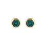 Sapphire Row Children's Natural Birthstone Screwback Studs - Alexandrite, 14K Yellow Gold (view 2)
