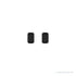 Sapphire Row Natural Emerald-Cut Gemstone Studs - Black Onyx, 14K White Gold (view 2)