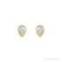 Sapphire Row Natural Diamond Pear Bezel Studs - 14K Yellow Gold, 1/5 CTW (view 2)