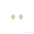 Sapphire Row Natural Diamond Pear Bezel Studs - 14K Yellow Gold, 1/10 CTW (view 2)