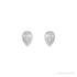 Sapphire Row Natural Diamond Pear Bezel Studs - Platinum, 1/5 CTW (view 2)