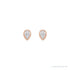 Sapphire Row Lab-Grown Diamond Pear Bezel Studs - 14K Rose Gold, 1/10 CTW (view 2)