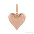 Sapphire Row Natural Diamond Puffed Heart Charm - 14K Rose Gold