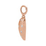Sapphire Row Natural Diamond Puffed Heart Charm - 14K Rose Gold (view 2)