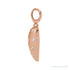 Sapphire Row Lab-Grown Diamond Puffed Heart Charm - 14K Rose Gold (view 2)