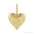 Sapphire Row Lab-Grown Diamond Puffed Heart Charm - 14K Yellow Gold