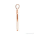 Sapphire Row Natural Diamond Tennis Racquet Pendant - 14K Rose Gold (view 2)