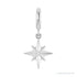 Sapphire Row Natural Diamond Star Pendant - Platinum
