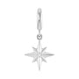 Sapphire Row Natural Diamond Star Pendant - Platinum