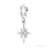 Sapphire Row Natural Diamond Star Pendant - Platinum (view 2)