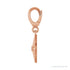 Sapphire Row Natural Diamond Star Pendant - 14K Rose Gold (view 3)