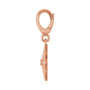 Sapphire Row Natural Diamond Star Pendant - 14K Rose Gold (view 3)