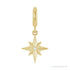 Sapphire Row Lab-Grown Diamond Star Pendant - 14K Yellow Gold