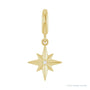 Sapphire Row Lab-Grown Diamond Star Pendant - 14K Yellow Gold