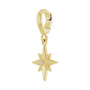 Sapphire Row Lab-Grown Diamond Star Pendant - 14K Yellow Gold (view 2)