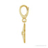 Sapphire Row Lab-Grown Diamond Star Pendant - 14K Yellow Gold (view 3)