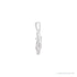 Sapphire Row Natural Diamond Twisted Rope Star of David Pendant - 14K White Gold (view 2)