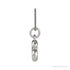 Sapphire Row Bubble Letter Necklace - G, 14K White Gold (view 3)