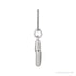 Sapphire Row Bubble Letter Necklace - M, 14K White Gold (view 3)