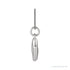 Sapphire Row Bubble Letter Necklace - N, 14K White Gold (view 3)