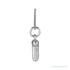 Sapphire Row Bubble Letter Necklace - T, 14K White Gold (view 3)