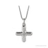Sapphire Row Bubble Letter Necklace - X, 14K White Gold