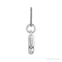 Sapphire Row Bubble Letter Necklace - Y, 14K White Gold (view 3)
