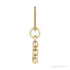 Sapphire Row Bubble Letter Necklace - E, 14K Yellow Gold (view 3)