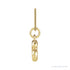Sapphire Row Bubble Letter Necklace - G, 14K Yellow Gold (view 3)