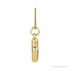 Sapphire Row Bubble Letter Necklace - H, 14K Yellow Gold (view 3)