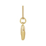 Sapphire Row Bubble Letter Necklace - N, 14K Yellow Gold (view 2)