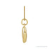 Sapphire Row Bubble Letter Necklace - N, 14K Yellow Gold (view 3)
