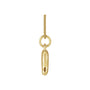 Sapphire Row Bubble Letter Necklace - Q, 14K Yellow Gold (view 2)